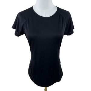 The North Face Shirt Women S Black Short Sleeve Moisture Wicking Hiking Tech Top